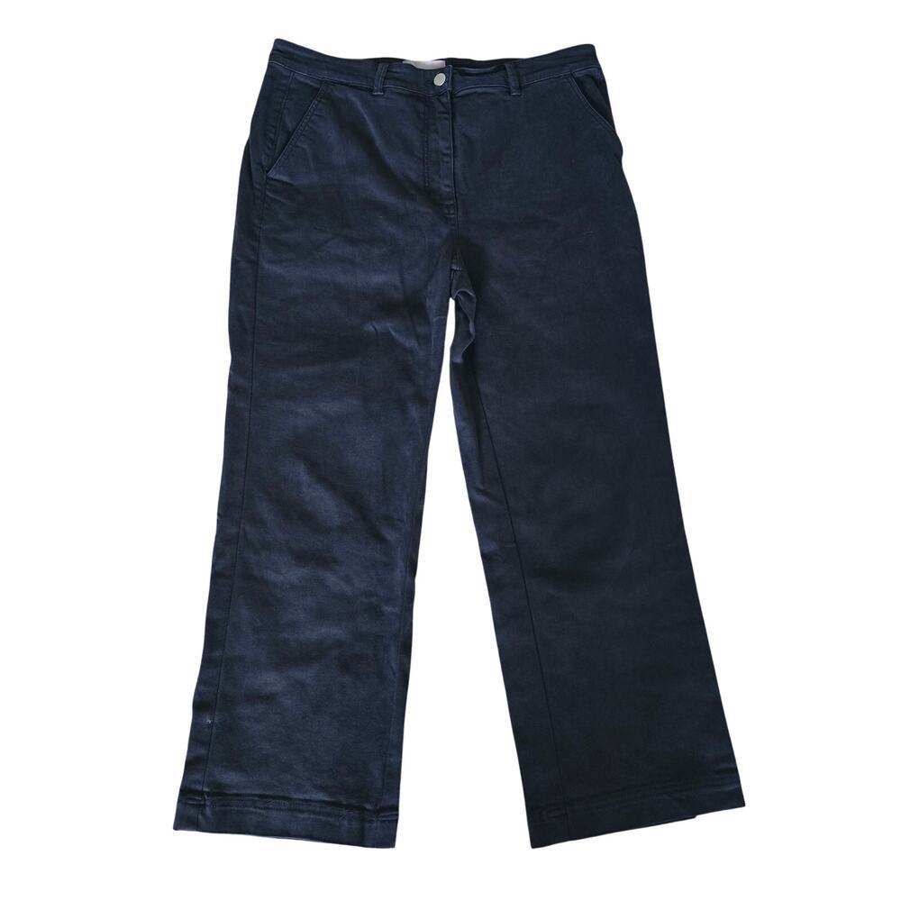 Everlane Wide Leg Denim 16 Dark Wash High Rise Minimalist Capsule Wardrobe